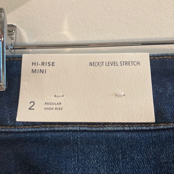 AMERICAN EAGLE  Sz 2 High Rise Mini Denim Jean Skirt Mid-Wash - Picture 5 of 14